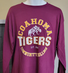 Coahoma Tigers Adult L/S Tee Maroon